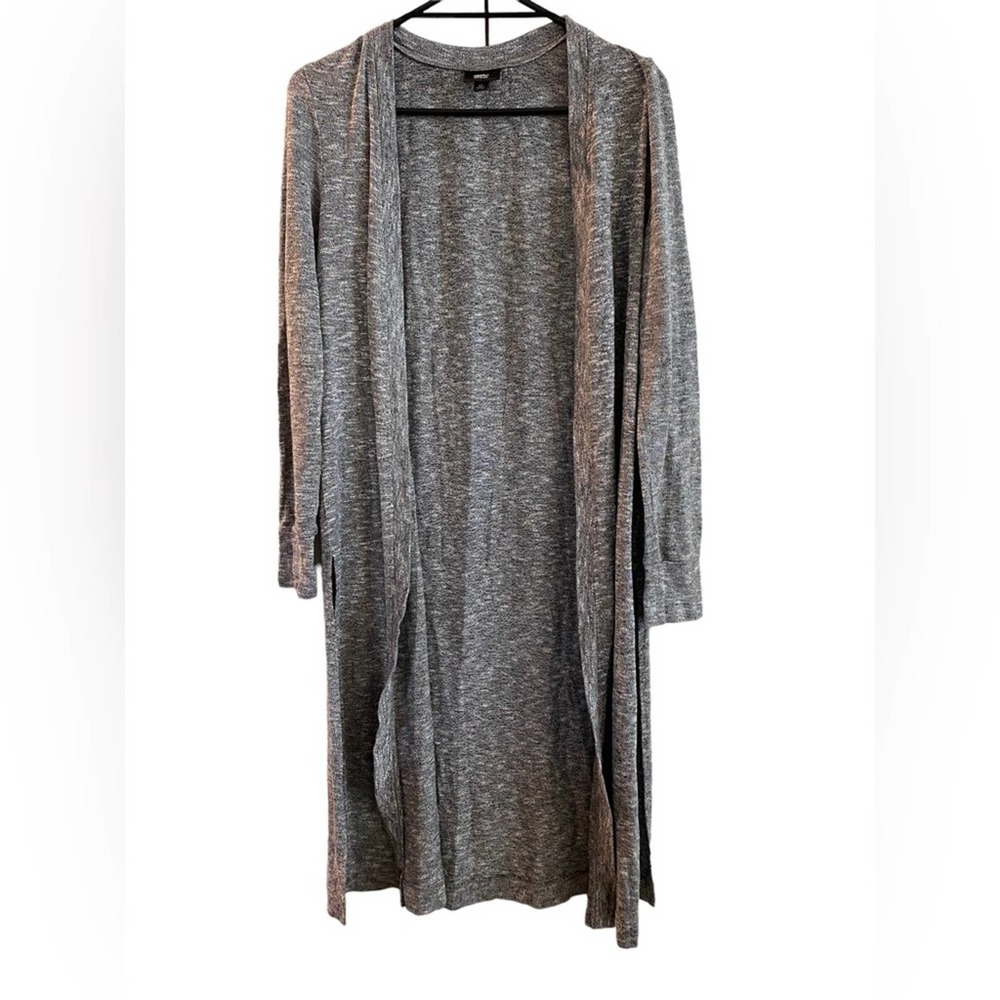 Gray Open Front Women's Sweater